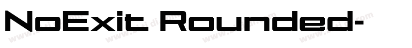NoExit Rounded字体转换
